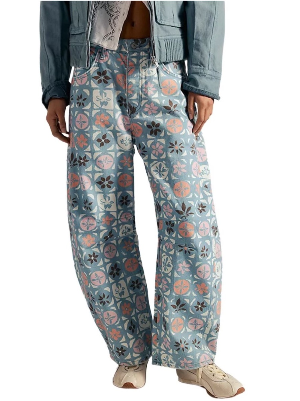 WE THE FREE Good Luck Midrise Barrell Leg Jeans NWT